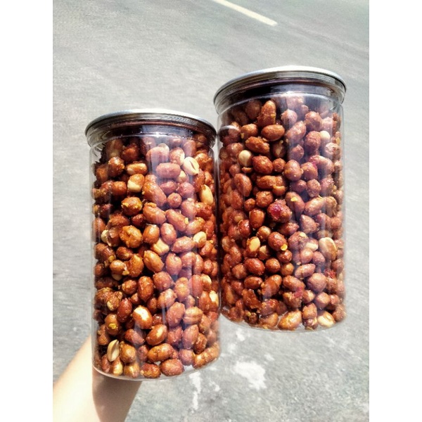 Đậu Phộng Rang Tỏi Ớt Giòn Rụm Thơm Ngon Lon Pet 450gr FREESHIP ĐƠN TỪ 50K