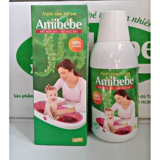 Nước tắm rôm sảy cho bé Amibebe 250ml HÀNG KIỂM ĐỊNH CÔNG TY
