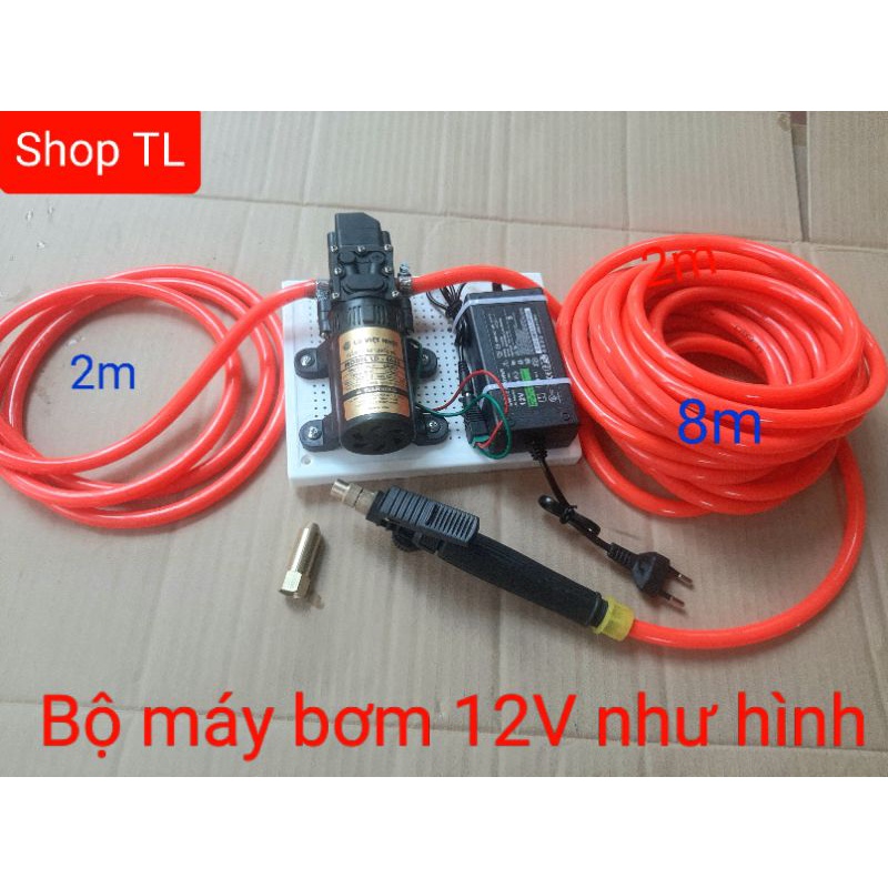 Máy rửa xe mi ni 12V đa năng tiện dụng