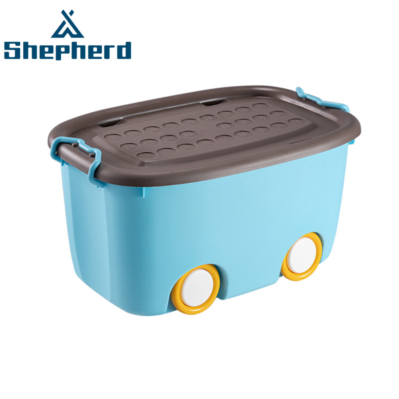 Shepherd PP Large Capacity Load-Bearing Stacked Children Toys Storage Box with Wheels