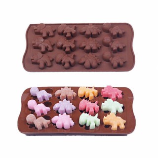 Khuôn Silicon Đổ Socola/Thạch/Đá/Kẹochipchip/Pudding Hình Động Vật Tiền Sử
