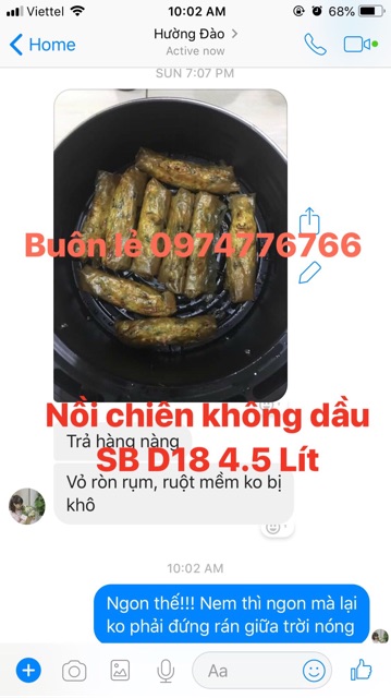 Nồi chiên không dầu 4.5 Lít SB D18 - khuyến mãi giá rẻ