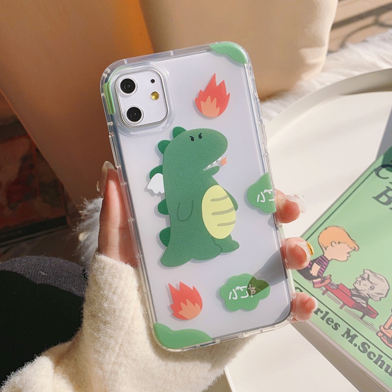 🦖🦕 ốp iphone khủng long tinh nghịch ốp dẻo siêu mỏng cho iphon 6 7 8 12 promax 11 pro xsmax t79