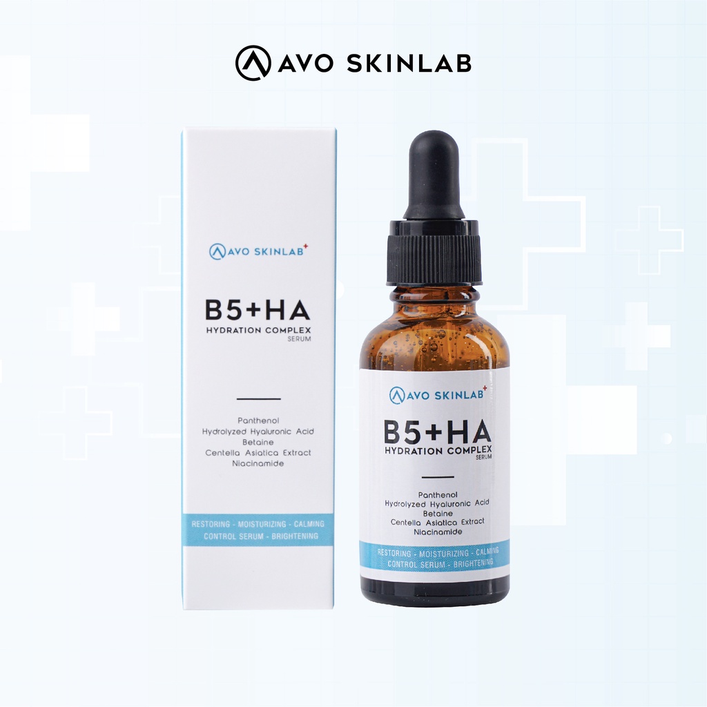 Bộ đôi trẻ hoá, giảm nếp nhăn và mụn USOLAB Serum HA B5 30ml + Kem Retin Dưỡng Chống Lão Hóa 30ml