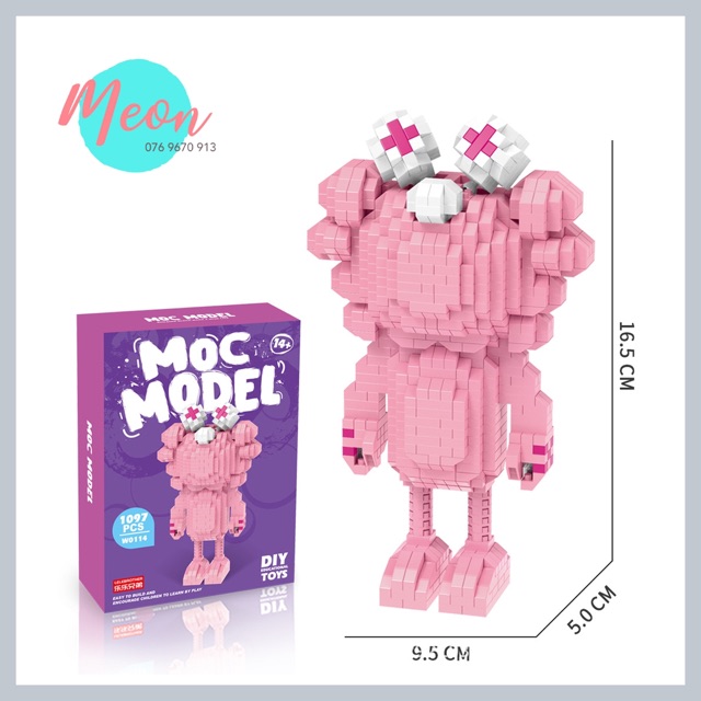 Miniblock xếp hình Kaws size XL - Miniblock kaws size XL