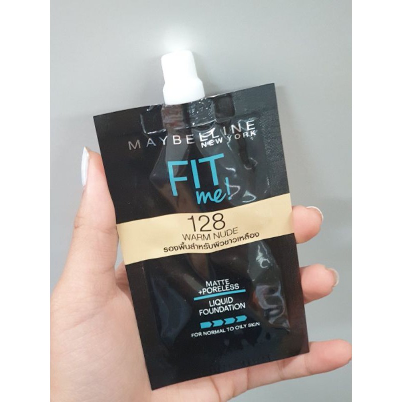 Kem nền mịn lì dạng gói MAYBELLINE Fit Me Matte + Poreless Liquid Foundation 5ml | BigBuy360 - bigbuy360.vn