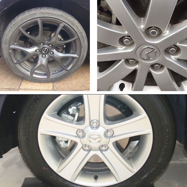 Logo chụp mâm, lazang bánh xe Mazda đường kính 57mm