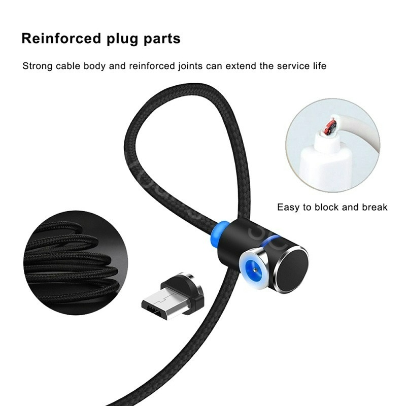 Cáp Sạc Nhanh Type-c Nam Châm Xoay 360 Độ Tiện Dụng Cho Android