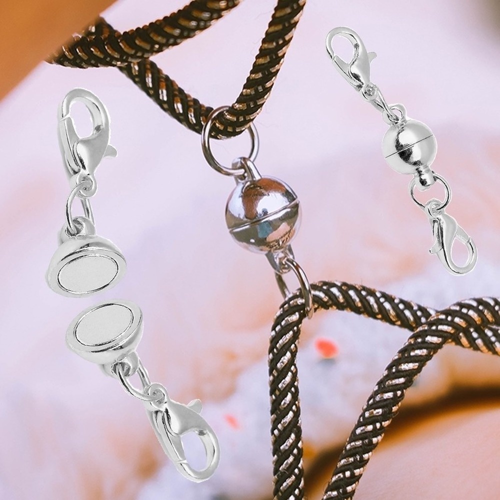 Set 5 Cặp Khóa Nam Châm Tròn Chuyên Dụng Cho Nối Vòng Tay / Vòng cổ