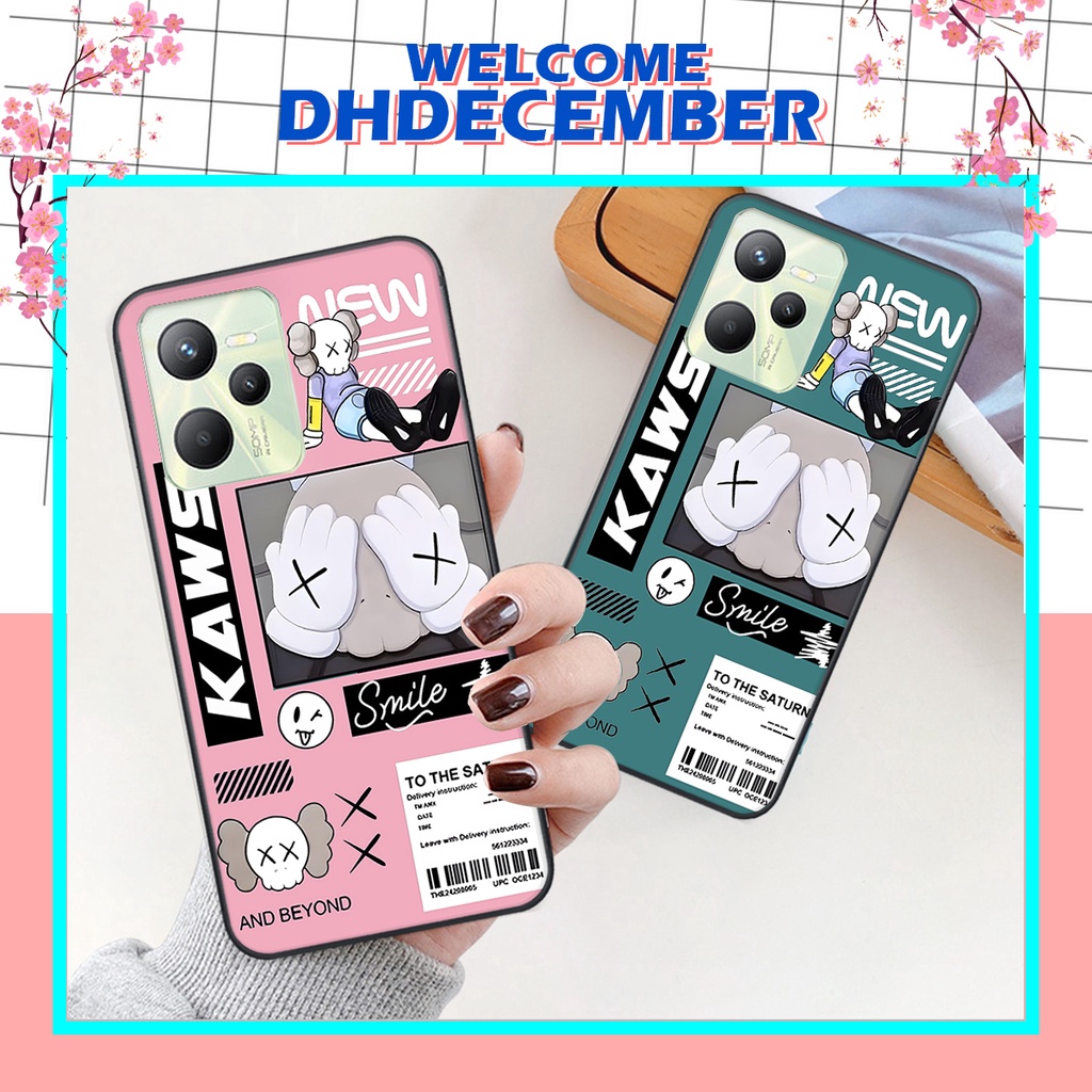 Ốp lưng Realme C35 in hình gấu K@ws, gấu nâu, dor@emon RẺ- ĐẸP- BỀN