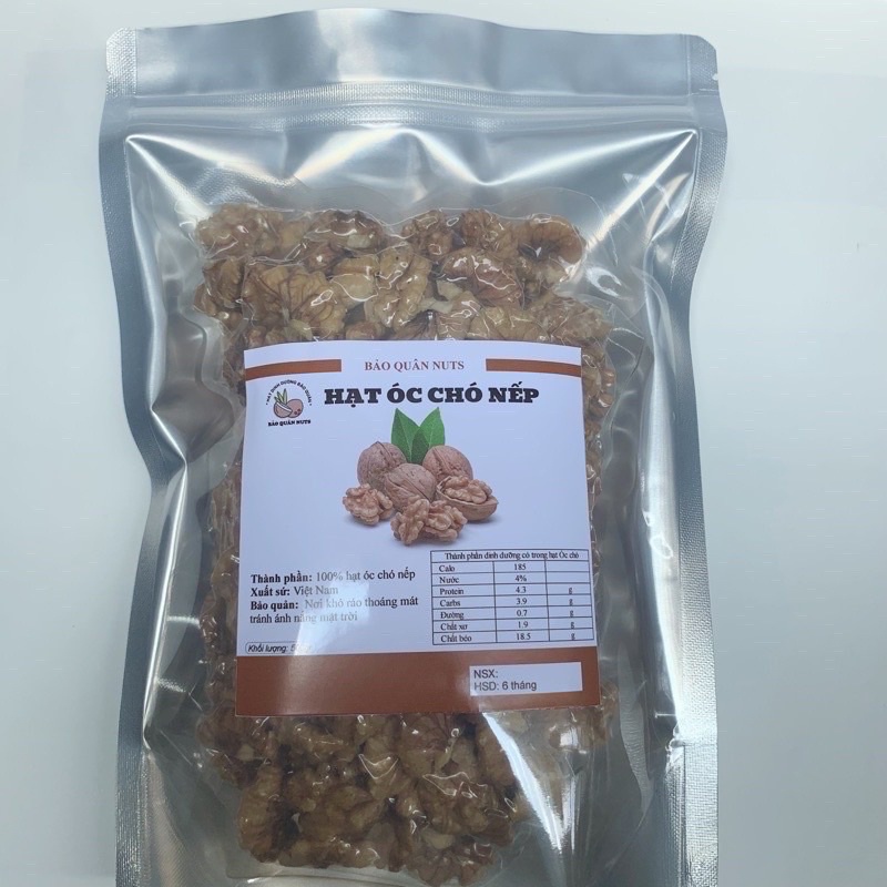 500gr Nhân Quả Óc Chó Mỹ - Sản Phẩm Dinh Dưỡng [cực tốt dành cho bà bầu, ăn vặt cho mọi lứa tuổi]