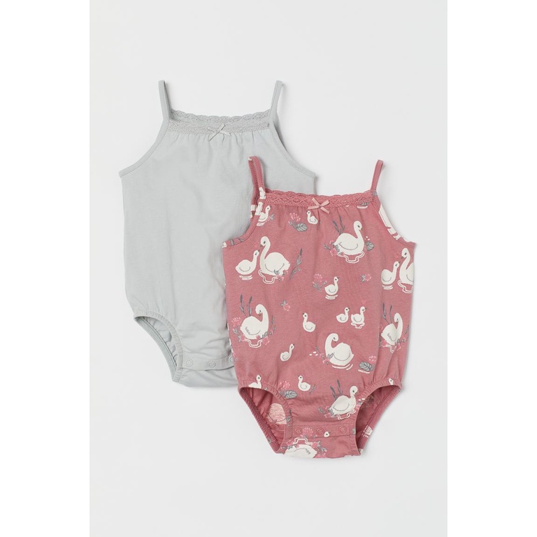 Set 2 body hai dây cho bé H&M Auth HM