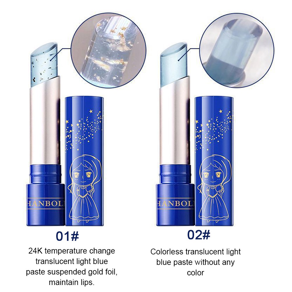 (hàng Mới Về) Son Dưỡng Môi Chiết Xuất Vàng 24k Dưỡng Ẩm Thay Đổi Màu Sắc Theo Nhiệt Độ | BigBuy360 - bigbuy360.vn