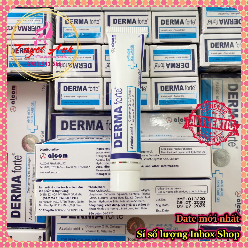 [Auth-Date mới] Derma_Forte - Gel hỗ trợ giảm mụn