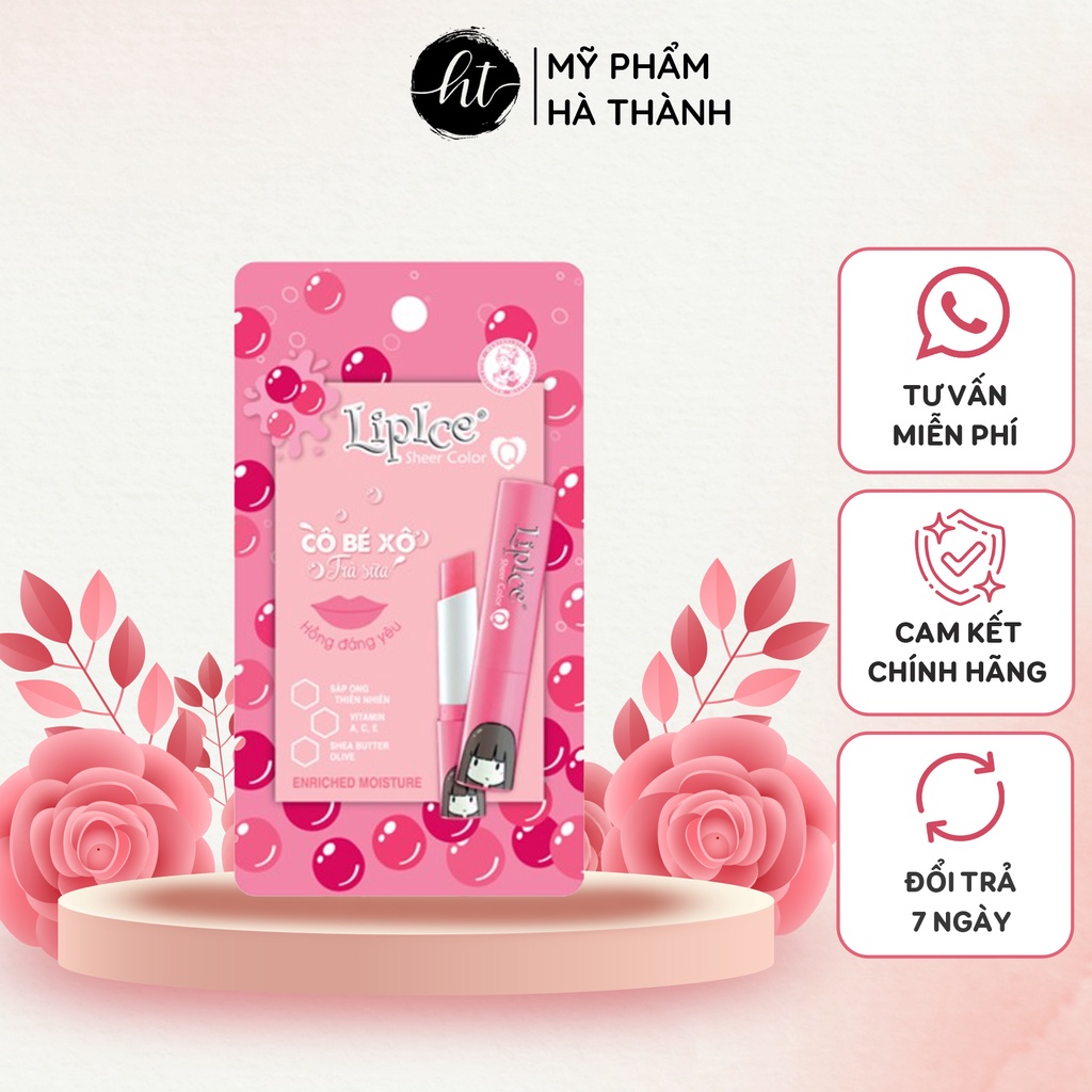 Son Dưỡng LipIce Sheer Color Q 2.4g Hàng Chính Hãng Mềm Môi Dưỡng Ẩm Cung Cấp Vitamin Lâu Phai Đủ Màu - HT109