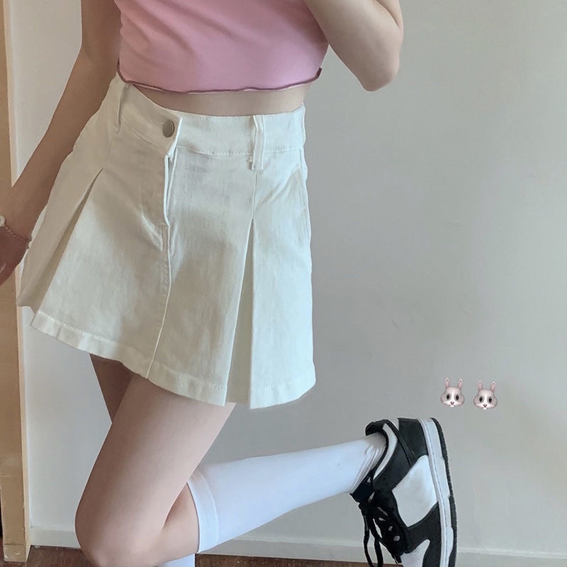 Quần giả váy ngắn chất kaki xếp ly cách điệu phong cách ulzzang QGVN001 SẴN ĐEN L