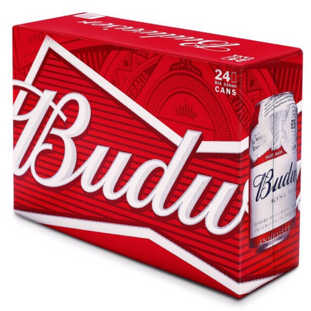 BIA BUDWEISER Thùng 24 Lon 330ml - King Of Beers | Chính Hãng