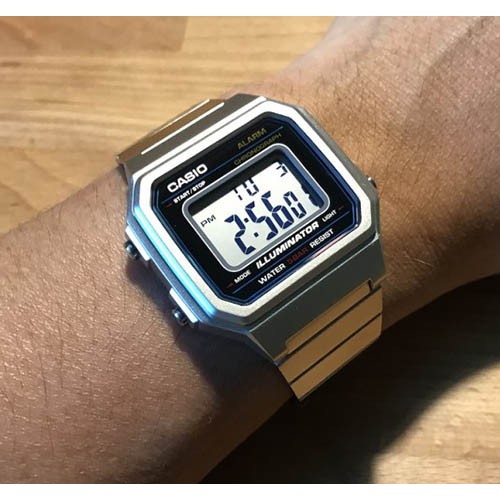 Đồng hồ nam CASIO B650 mặt vuông - điện tử giá tốt