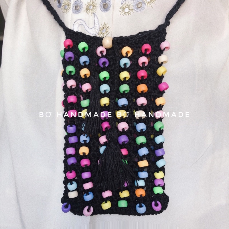 ❤️ Túi đựng điện thoại móc hạt sắc màu Hand made siêu điệu, đẹp và tiện dụng