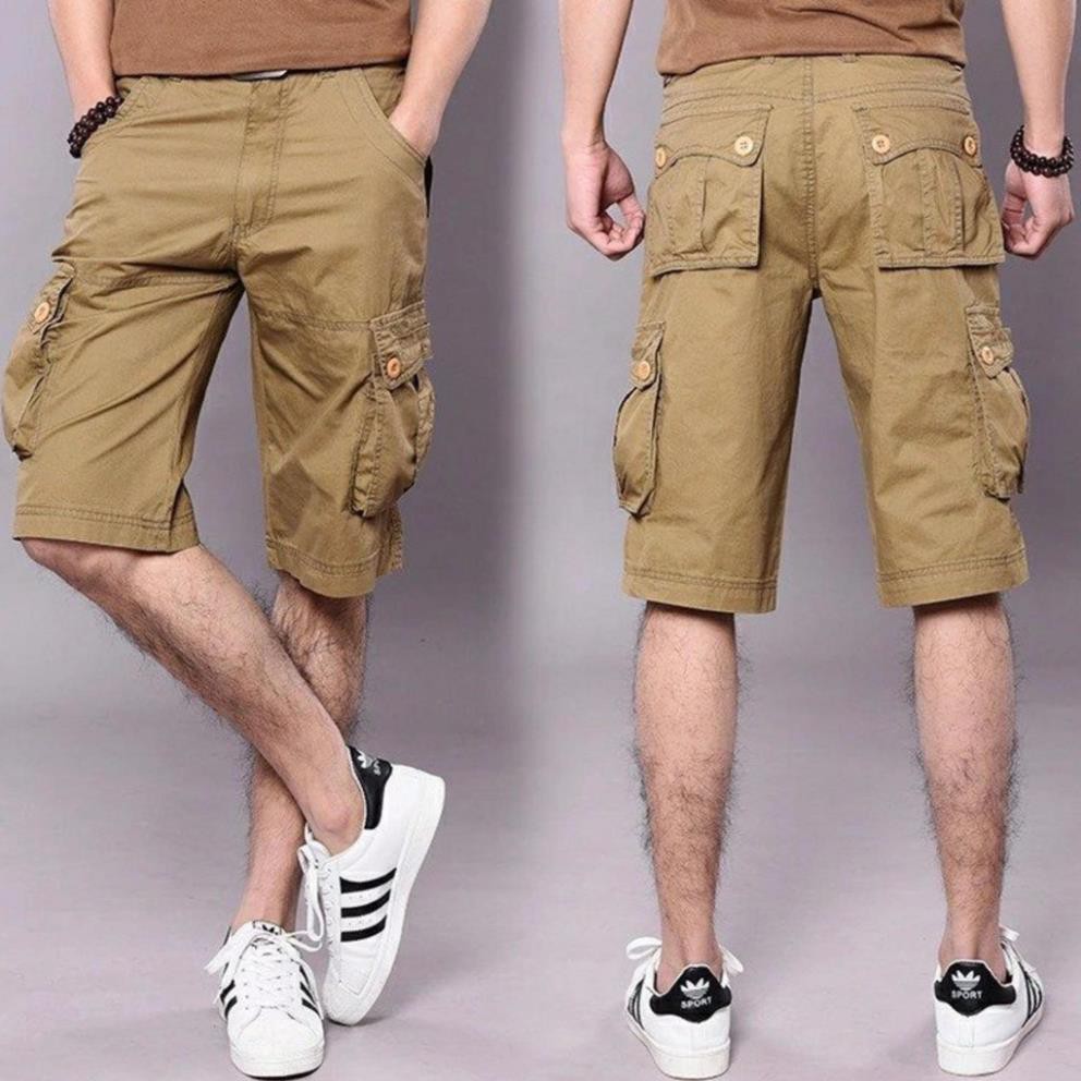 QUẦN SHORT NAM KAKI TÚI HỘP TRƠN 8 TÚI GIÁ SĨ SIZE 28 ĐẾN 36 HR01  ྇