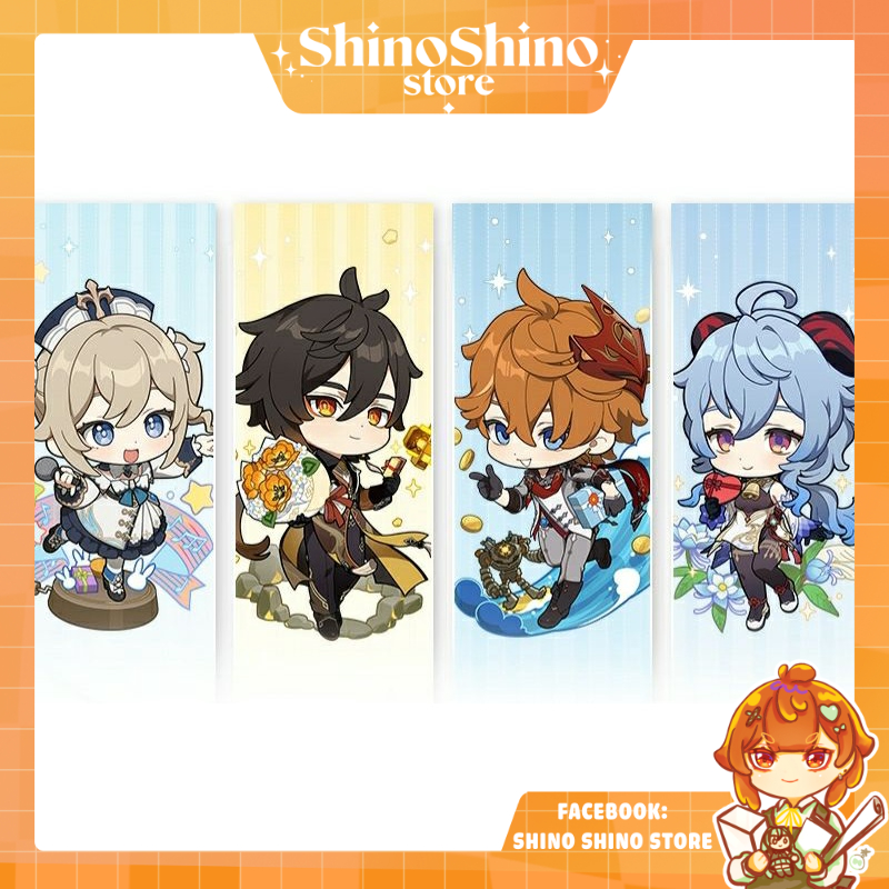 Mô hình nhân vật mini standee acrylic/ huy hiệu genshin impact official a gift for you chính hãng
