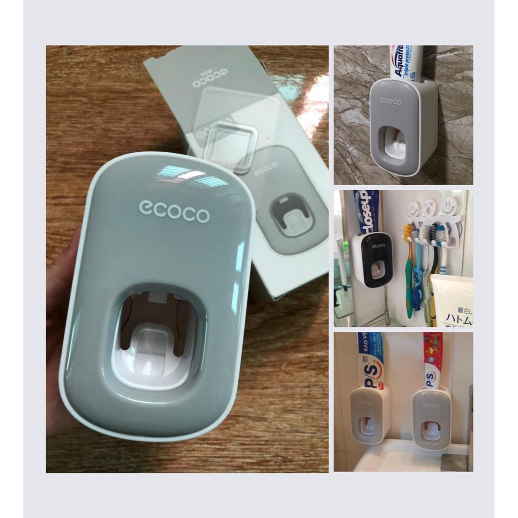Dụng cụ nhả kem đánh răng Ecoco E1922 tự động, Lấy kem đánh răng tự động kiểu dáng đơn sang trọng đẹp mắt