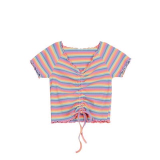Áo croptop rút dây