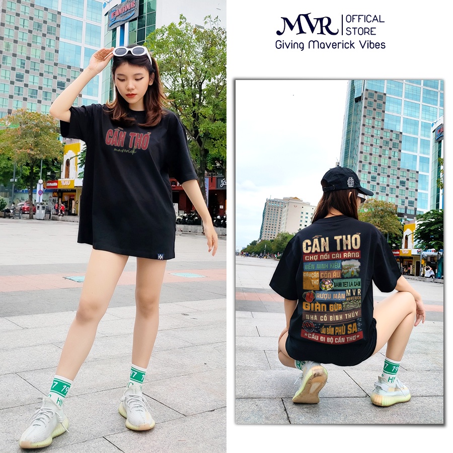 Áo thun Cần Thơ Ver 2 tỉnh thành ao cặp gia đình in 2 mặt Unisex phông rộng tay lỡ cotton fact UNDER MVR BB4166