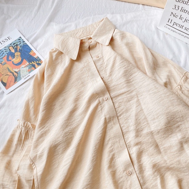 SƠ MI TRƠN TRẮNG TAY PHỒNG