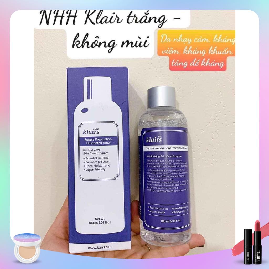 NƯỚC HOA HỒNG KLAIRS không mùi SUPPLE PREPARATION UNSCENTED TONER