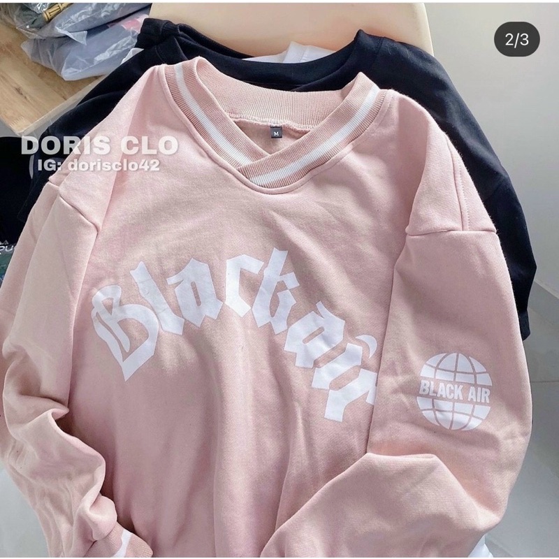 Áo khoác sweater chui đầu nỉ ngoại in chữ unisex ulzzang nam nữ