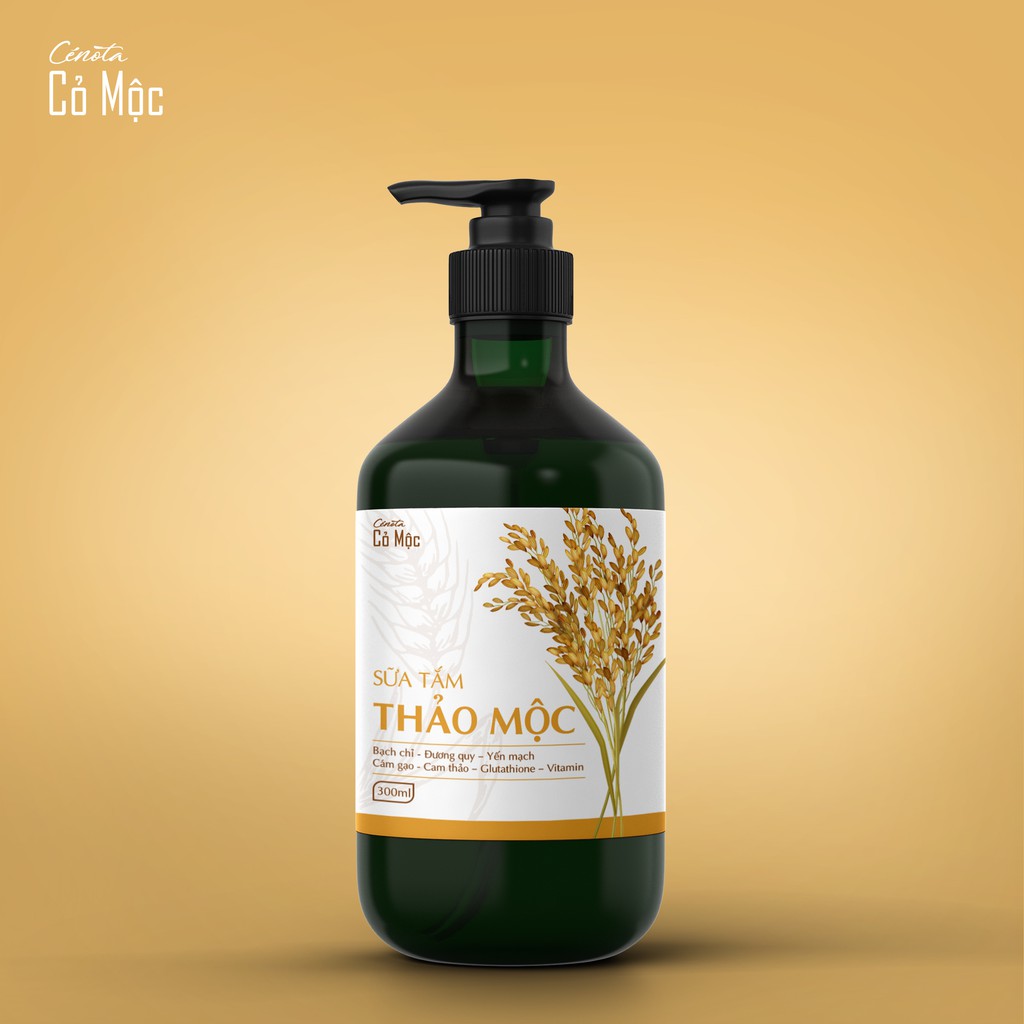 Sữa Tắm Thảo Mộc Cenota Cỏ Mộc Làm Sạch Da, Giúp Da Sáng Mịn Mềm Mại 300ml