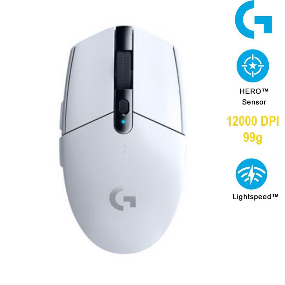 Chuột Logitech Không dây G304 Màu Trắng