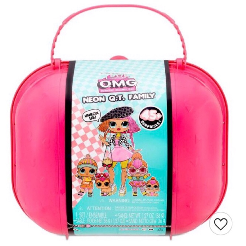 Trứng búp bê LOL Neon Q.T. Family big size USA