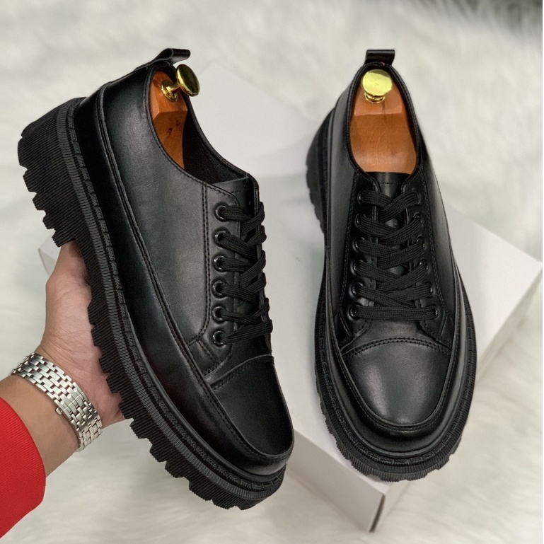 (video) Giày Bốt Dr martens da nappa dây buộc thấp cổ tăng chiều cao 6cm XP25