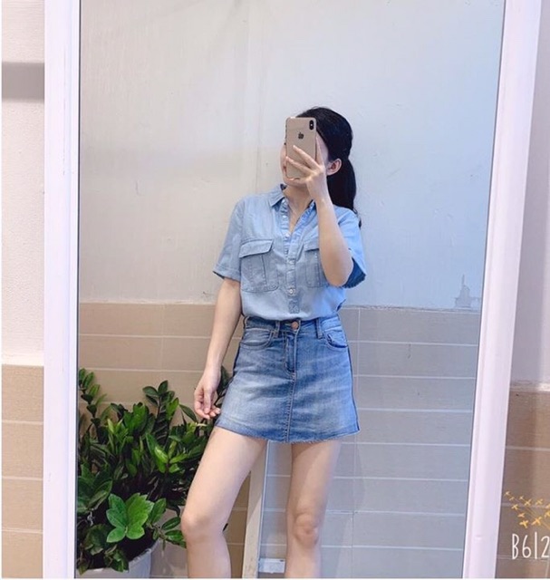 Áo sơ mi Denim xuất xịn