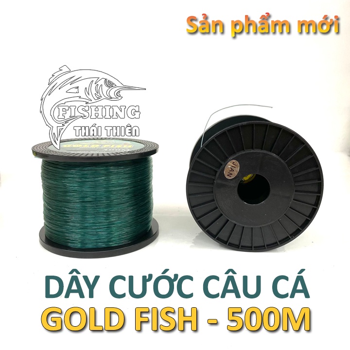 Dây Cước Câu Cá Coastline Goldfish Cuộn 500m Siêu Bền Màu Xanh Rêu Tàng Hình Dưới Nước