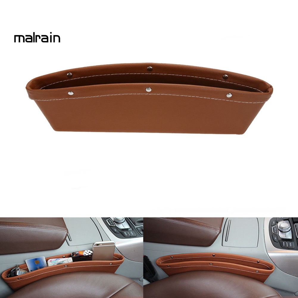 Túi Da Đựng Đồ Gắn Khe Ghế Xe Hơi