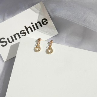 DZ2 Bông tai nữ cao cấp Hàn Quốc kiểu nhỏ, dáng dài, trái tim đính đá đẹp xinh xắn ORI B901