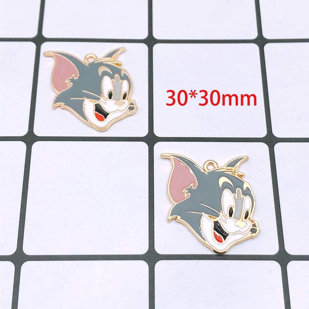 Móc Khóa Hình Chú Mèo Tom Và Jerry Dễ Thương Làm Bằng Hợp Kim Thủ Công diy