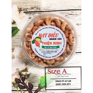 500gr hạt điều Thiện Minh rang muối còn vỏ lụa