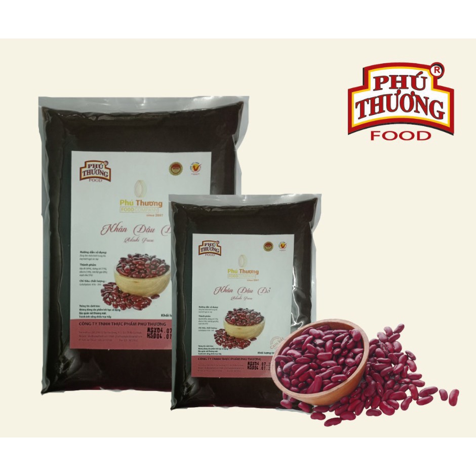 Nhân Bánh Trung Thu đậu Xanh,sữa Dừa,sầu Riêng,hạt Sen Phú Thương 1kg nguyên liệu làm bánh trung thu