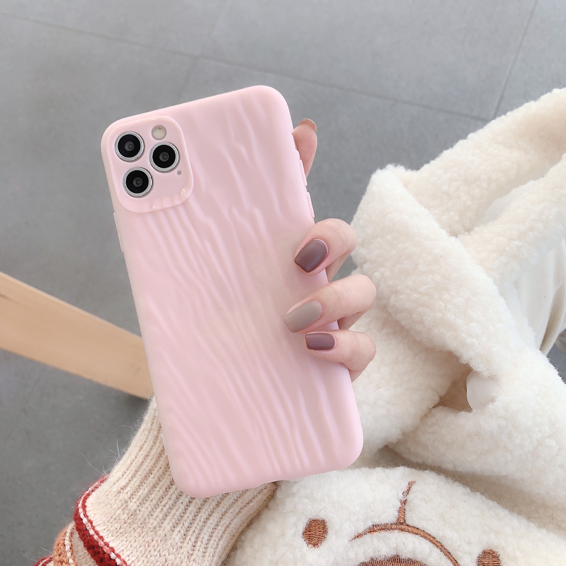 Ốp điện thoại TPU mềm bảo vệ bao phủ toàn diện họa tiết cát chảy đơn giản cho iPhone 11 Pro Max XS X XR 6 7 8 Plus SE | BigBuy360 - bigbuy360.vn