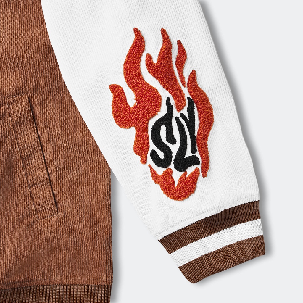 Áo Khoác SLY Varsity Coconut màu nâu