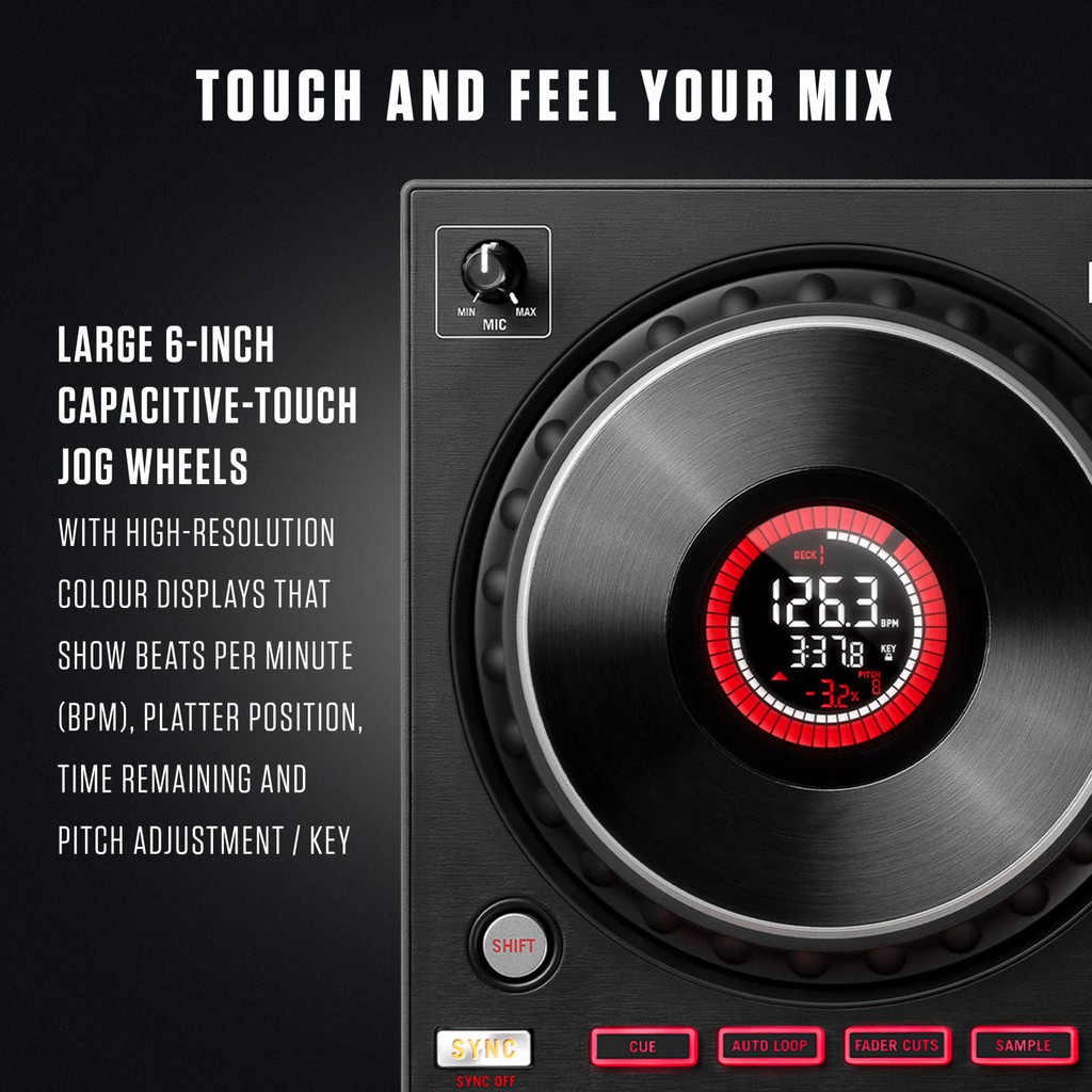 Numark Mixtrack Platinum FX - Bàn DJ 4 Deck Tích Hợp Màn Hình Mâm Xoay