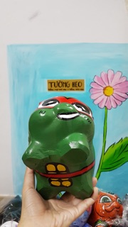 Heo đất handmade - Ninja Rùa