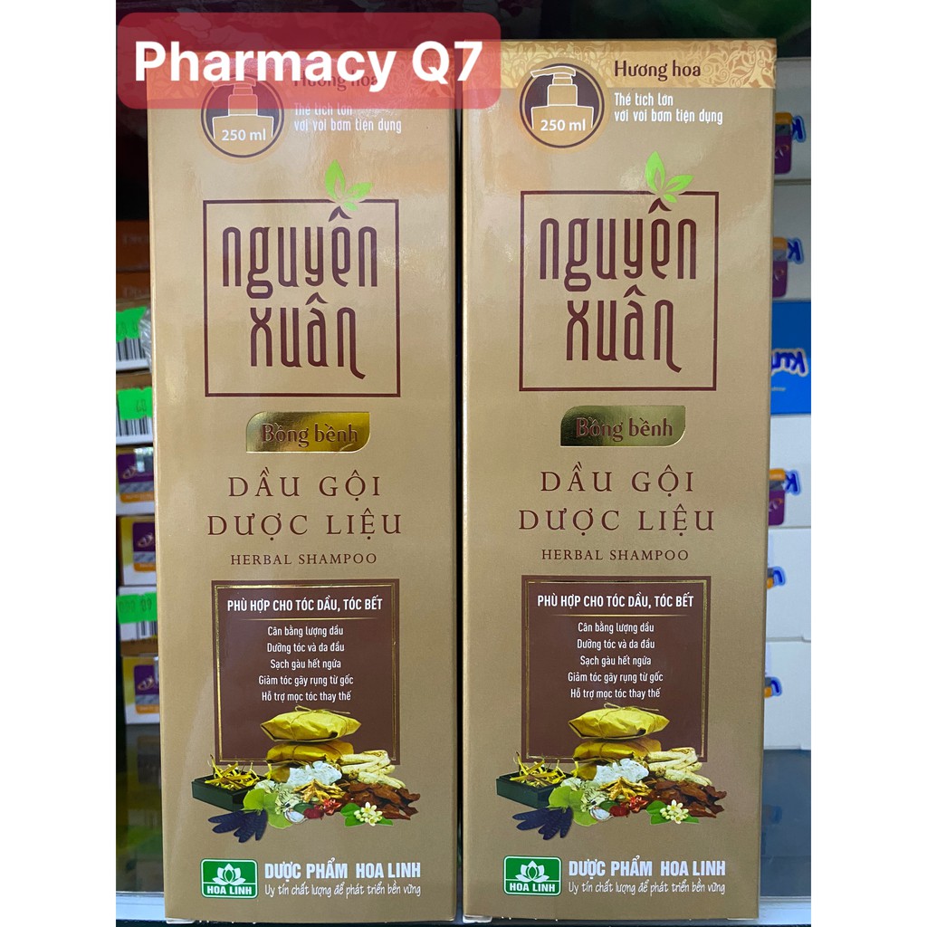 [HÀNG MỚI]Dầu gội dược liệu Nguyên Xuân Bồng Bềnh 250ml có vòi, chai lớn