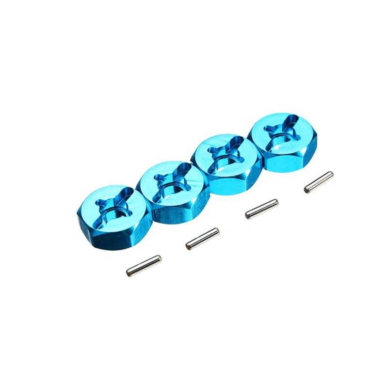 4 cái Bộ kết hợp lục giác Vành bánh xe Hex 7Mm Nâng cấp Bộ chuyển đổi kim loại 12Mm cho 1/18 Wltoys A949 A959 A969 A979 K929 1/10 Lốp