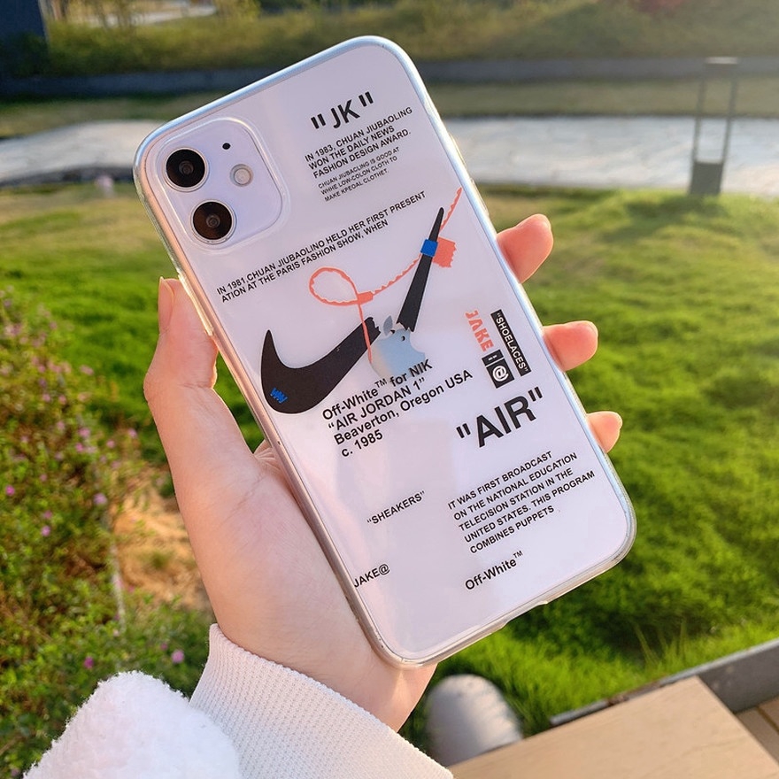 Ốp điện thoại mềm trong suốt in logo NIKE chống sốc cho IPHONE 12 11 PRO MAX SE2020 X XS MAX XR 8 7 6 6S PLUS