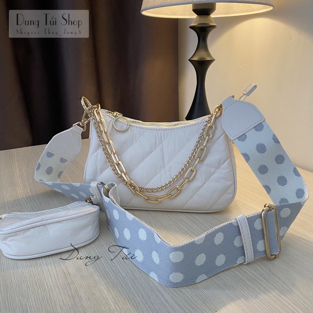 Túi đeo chéo nữ - túi xách tay nữ SÉT 2 MÓN DA MỀM đủ màu  au tuon
